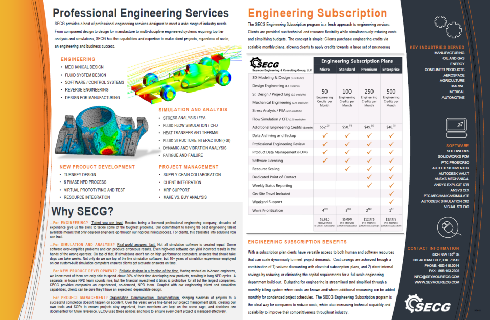 SECG Analysis Brochure
